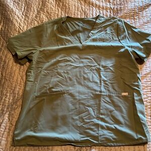 Figs moss casma scrub top XXL